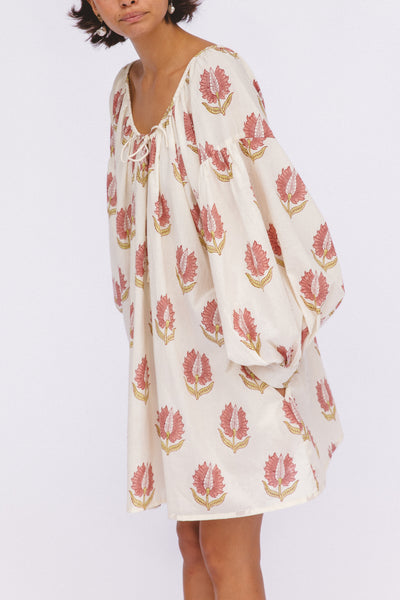 Ria Mini Dress ~ Strawberry Cream