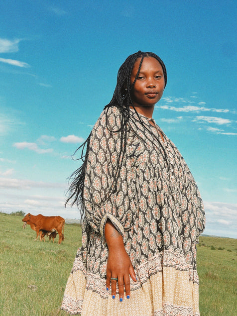 Bhoomi Mini Dress ~ Onyx