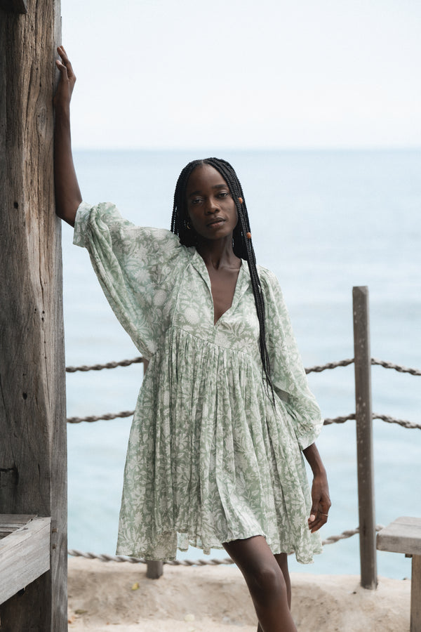 Kyra Mini Dress ~ Jade