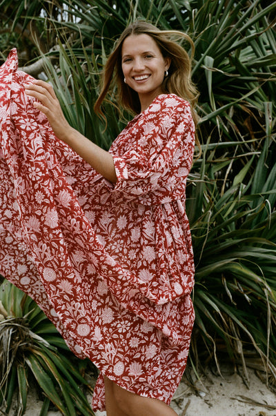 Kyra Midi Dress ~ Saffron